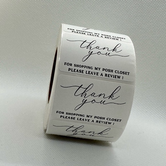 Thank You for Shopping My Posh Closet Sticker Labels – 100 pcs 2in - Picture 10 of 10